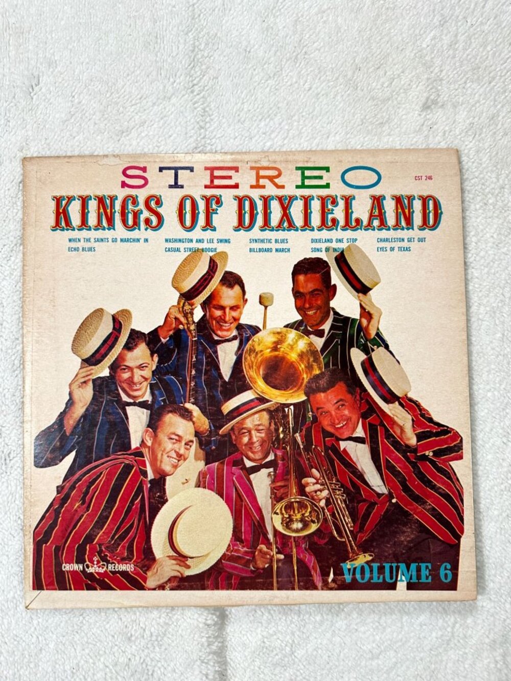 Kings Of Dixieland Vol. 6 LP 1960 Stereo 33 RPM Crown Records Dixieland Jazz